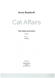 キャット・アフェアーズ  (アンナ・ボーツヴィック)（テューバ二重奏+ピアノ)【Cat Affairs (trio)】