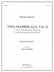 ２つのマドリガル・Vol.10（金管四重奏)【2 Madrigals Vol.10】