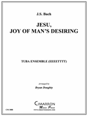 主よ、人の望みの喜びよ（ユーフォニアム＆テューバ八重奏)【	 Jesu, Joy of Man's Desiring】