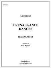 ２つのルネサンス舞曲 (金管四重奏)【2 Renaissance Dances】