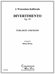 ディベルティメント（テューバ二重奏+ピアノ)【Divertimento, Op. 59】