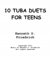 10代の為の10のテューバ二重奏曲 (テューバ二重奏）【10 Tuba Duets for Teens】