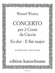 2本のホルンの為の協奏曲（Wenzel Wratny）(ホルン二重奏+ピアノ)【Concerto for 2 Horns in Eb Major】