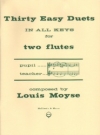 30の易しいデュエット　 (フルート二重奏)【30 Easy Duets】