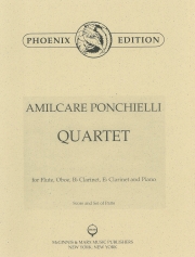 四重奏曲（アミルカレ・ポンキエッリ）　(木管三重奏+ピアノ)【Quartetto】