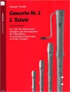 協奏曲・No.2　”夏”  (リコーダー二重奏)【Concerto No. 2 L'Estate】
