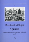 五重奏・Op.35（ヴィルヘルム・ベルンハルト・モリーク） (フルート+弦楽四重奏）【Quintett Op.35】