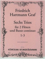 ６トリオ・1-3　 (フルート三重奏)【Sechs Trios 1-3】