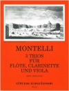 フルート、クラリネットとヴィオラの為の三重奏 (フルート+クラリネット+ヴィオラ）【Trios (3) for Flute, Clarinet, and Viola】