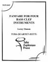 4つの低音楽器のためのファンファーレ (ユーフォニアム&テューバ四重奏）【Fanfare for Four Bass Clef Instruments】