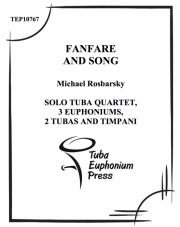 ファンファーレと歌 (ユーフォニアム&テューバ四重奏+ティンパニ）【Fanfare and Song】