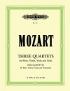 3つのフルート四重奏・K285・K298・K285b (フルート+弦楽三重奏）【3 Flute Quartets K285 K298 K285b】