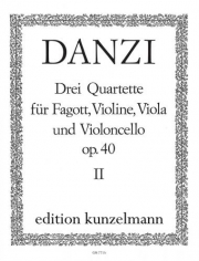 バスーン四重奏・Op.40・No.2 (バスーン & 弦楽三重奏）【Bassoon Quartet Op. 40 No. 2】
