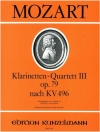 クラリネット四重奏・ヘ長調・Op.79  (クラリネット & 弦楽三重奏）【Clarinet Quartet in F Major Op. 79 (after K.496）】