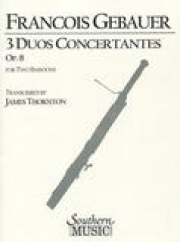 3つの協奏的二重奏曲  (ミヒャエル＝ヨゼフ・ゲバウアー)　(バスーン二重奏)【Three Duo Concertantes】