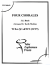 4つのバッハ・コラール （バッハ） (ユーフォニアム&テューバ四重奏）【Four Bach Chorales】