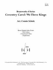 コベントリー・キャロル／われらはきたりぬ（三人の博士）(金管四重奏)【Coventry Carol/We 3 Kings】