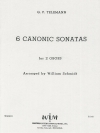 6つのカノン風ソナタ（スコアのみ）（テレマン）(オーボエ二重奏)【Six Canonic Sonatas】