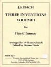 3つのインヴェンション・Vol.1　(木管二重奏)【Three Inventions Vol.1】