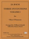 3つのインヴェンション・Vol.1　(木管二重奏)【Three Inventions Vol.1】