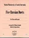 5つのロシアン・デュエット　(木管二重奏)【Five Russian Duets】