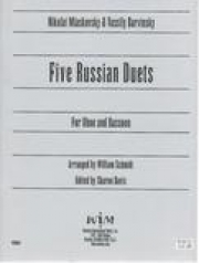 5つのロシアン・デュエット　(木管二重奏)【Five Russian Duets】