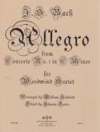 アレグロ「協奏曲・No.1・ハ短調」より　(木管六重奏)【Allegro from Concerto #1 in C minor】