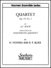 四重奏曲・Op.19・No.1（バッハ）  (サックス四重奏)【Quartet, Op. 19 No. 1】