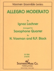 アレグロ・モデラート（スコアのみ）  (サックス四重奏)【Allegro Moderato】