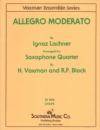 アレグロ・モデラート（スコアのみ）  (サックス四重奏)【Allegro Moderato】