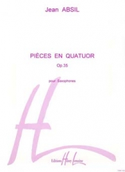 四重奏の為の小品・Op.35  (サックス四重奏)【Pièces en quatuor Op.35】