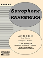 バレエのアリア  (クリストフ・ヴィリバルト・グルック)  (サックス四重奏)【Air de Ballet】