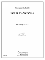 4つのカンツォーナ  (ジョヴァンニ・ガブリエーリ) (金管五重奏)【Four Canzonas】
