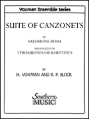 カンツォネッタの組曲  (サラモーネ・ロッシ)   (トロンボーン三重奏）【Suite of Canzonets】