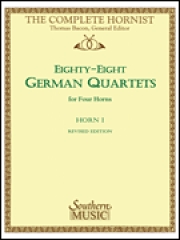 ドイツのホルン・デュエット88曲集（1st Horn パート） 　(ホルン二重奏)【88 German Quartets】