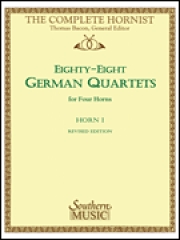 ドイツのホルン・デュエット88曲集（1st Horn パート） 　(ホルン二重奏)【88 German Quartets】