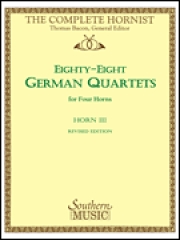 ドイツのホルン・デュエット88曲集（3rd Horn パート） 　(ホルン二重奏)【88 German Quartets】