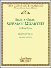 ドイツのホルン・デュエット88曲集（4th Horn パート） 　(ホルン二重奏)【88 German Quartets】