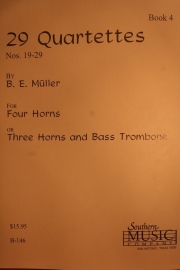 29の四重奏曲・Book4（ベルンハルト・エドゥアルド・ミュラー）(ホルン四重奏)【29 Quartets, Book 4】