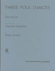 3つの民俗舞曲  (ベーラ・バルトーク)  (クラリネット四重奏）【Three Folk Dances】