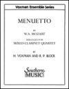 メヌエット （モーツァルト） (クラリネット四重奏）【Menuetto】