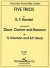 5つのトリオ (ヘンデル)　(木管三重奏)【Five Trios】