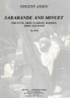 サラバンドとメヌエット・Op. 24bis (Op. 72)　(木管五重奏+ピアノ)【Sarabande et Minuet, Op. 24bis (Op. 72)】