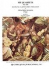 6つの四重奏・Vol. 2: Nos. 4-6（パート譜のみ）　(木管四重奏)【Six Quartets, Vol. 2: Nos. 4-6】