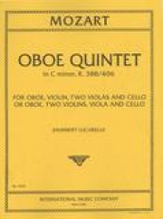 オーボエ五重奏・ハ短調・K. 388（モーツァルト）（パート譜のみ）（オーボエ+弦楽四重奏)【Quintet in C minor K.388】