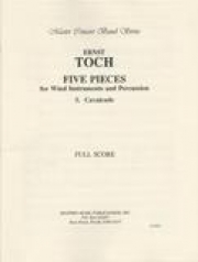 5つの小品・Op.83・No.5（スコアのみ）　(木管六重奏+打楽器)【Five Pieces for Winds and Percussion, Op. 83; No. 5】