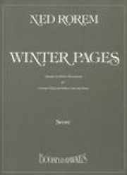 ウィンター・ページ（スコアのみ）　（木管二重奏+弦楽二重奏+ピアノ)【Winter Pages】