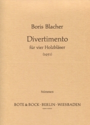 ディヴェルティメント（スコアのみ）　(木管五重奏)【Divertimento (1951)】