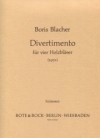 ディヴェルティメント（スコアのみ）　(木管五重奏)【Divertimento (1951)】