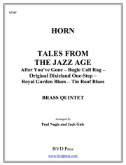 テイルズ・フロム・ザ・ジャズ・エイジ(ホルン) (金管五重奏)【Tales from the Jazz Age (Horn)】